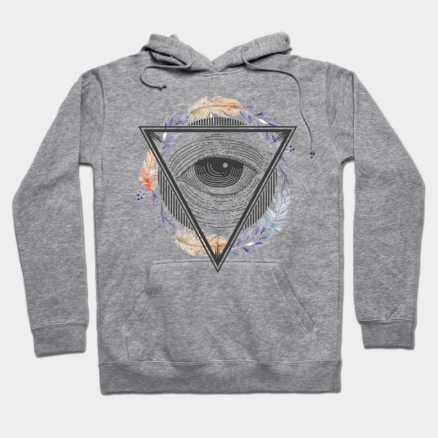 Eye Boho 3 T-Shirt Hoodie by Manlangit Digital Studio